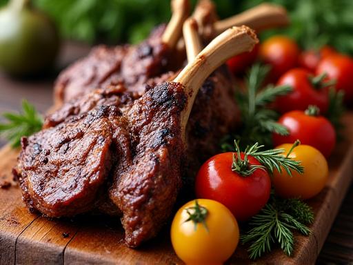 A large platter of slow-roasted lamb for a shared feast